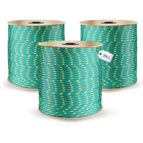 DQ-PP Corde Polypropylène Tressée 8mm 80m Vert