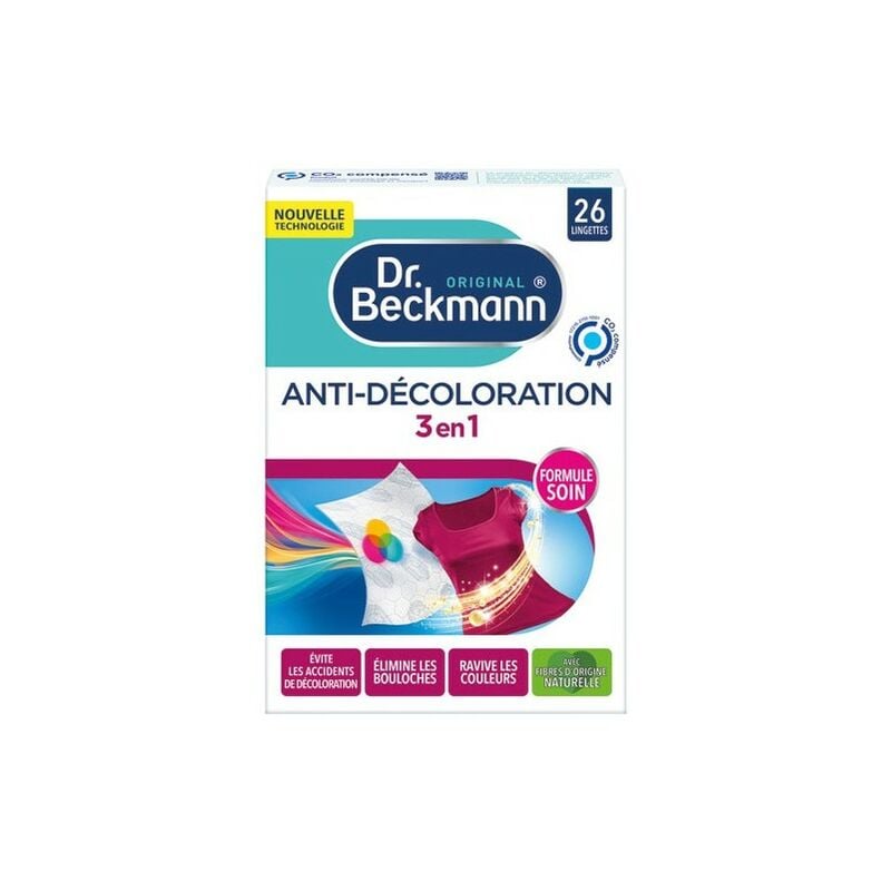 Lingettes anti décoloration 3en1 (boite de 26) - Dr Beckmann