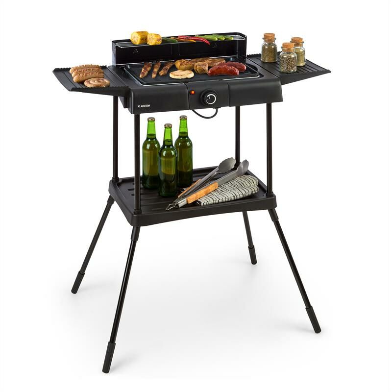 

Dr. Beef Pro Parrilla eléctrica 2000W superficie antiadherente mesas auxiliares