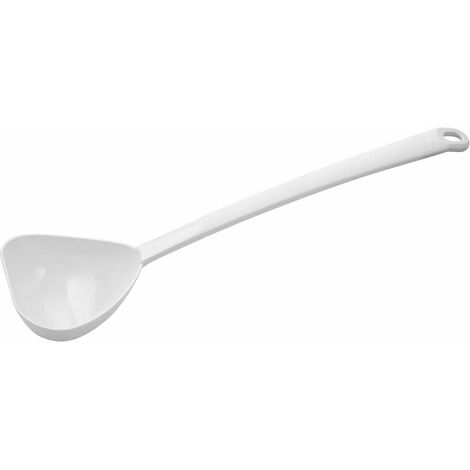Dr. Oetker 2713 Pure White, cucchiaio da cucina con design elegante in nylon, cucchiaio per pentole e padelle, resistente al calore e lavabile in lavastoviglie, colore: bianco, quantità: 1 pezzo