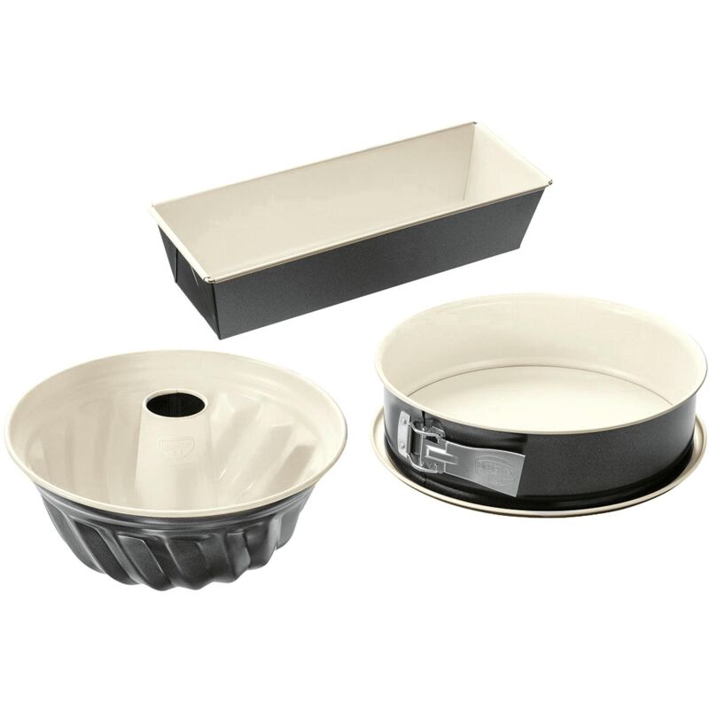 Oetker Back Trend 3 pièces (moule démontable Ø26,moule à kouglof Ø22,moule à manqué 30x13x7,5)