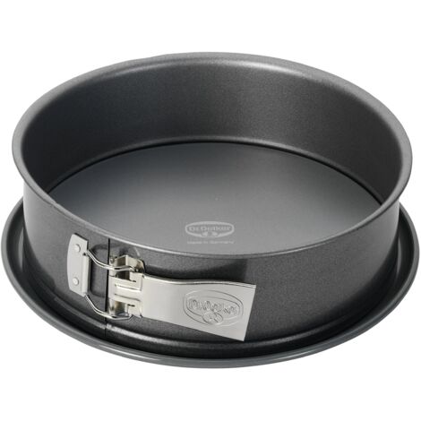 Dr. Oetker “Back-Harmonie” - Tortiera con fondo staccabile, Smalto, grigio., Ø 24 cm