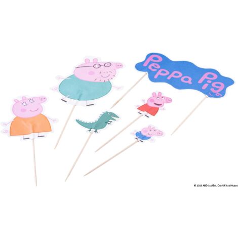 Dr. Oetker Peppa Pig - Set pratico da 12 pezzi, decorazione per compleanni e occasioni speciali, perfetto per cuocere con bambini e fan di Peppa Pig