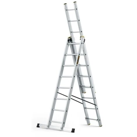 Drabest Aluminium-Anlegeleiter PRO, 150 kg, 8 Stufen