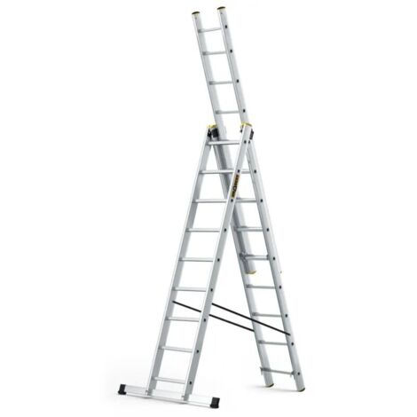 Drabest Aluminium-Anlegeleiter PRO, 150 kg, 9 Stufen