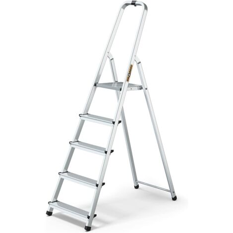 Drabest Scala Domestica In Alluminio A 5 Gradini Portata 125kg