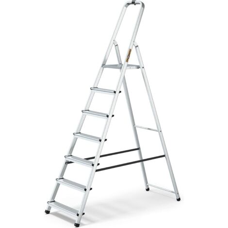 Drabest Scala Domestica In Alluminio A 7 Gradini Portata 125kg