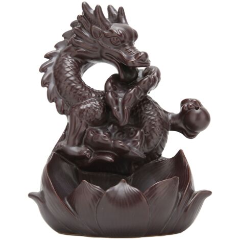 Drachen-Räuchergefäß mit Rauchrückfluss-Effekt, handgefertigte Wohndekoration, originelles Geschenk