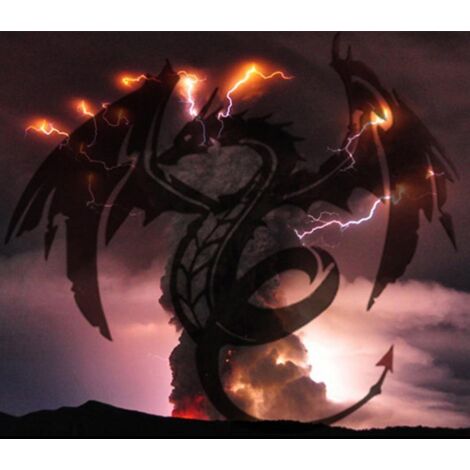 Drachen-Wandskulptur aus Metall – Handgefertigte Wohndekoration