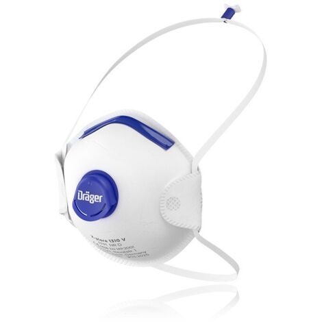 Dräger X-plore 1310 V  Lot de 10 masques de protection respiratoire antiparticules jetable FFP1 NR D  Filtration haute performance et confort d'utilisation