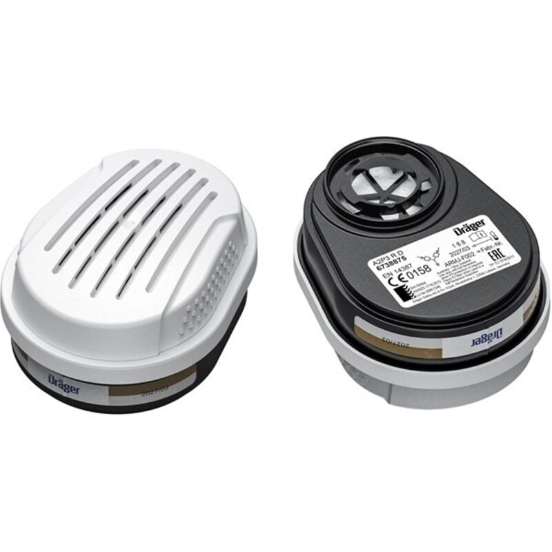 Dräger X-plore filtres A2 P3 14 filtres à baïonnette Compatible avec Les Masques Dräger X-plore 3300/3500/5500 Recharge pour Masque de Protection