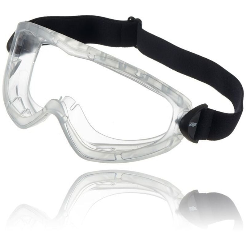 Dräger X-pect 4400 Lunettes-masques anti-buée, pour porteurs de lunettes Pour chantier, laboratoire, atelier Oculaire en acétate résistant aux
