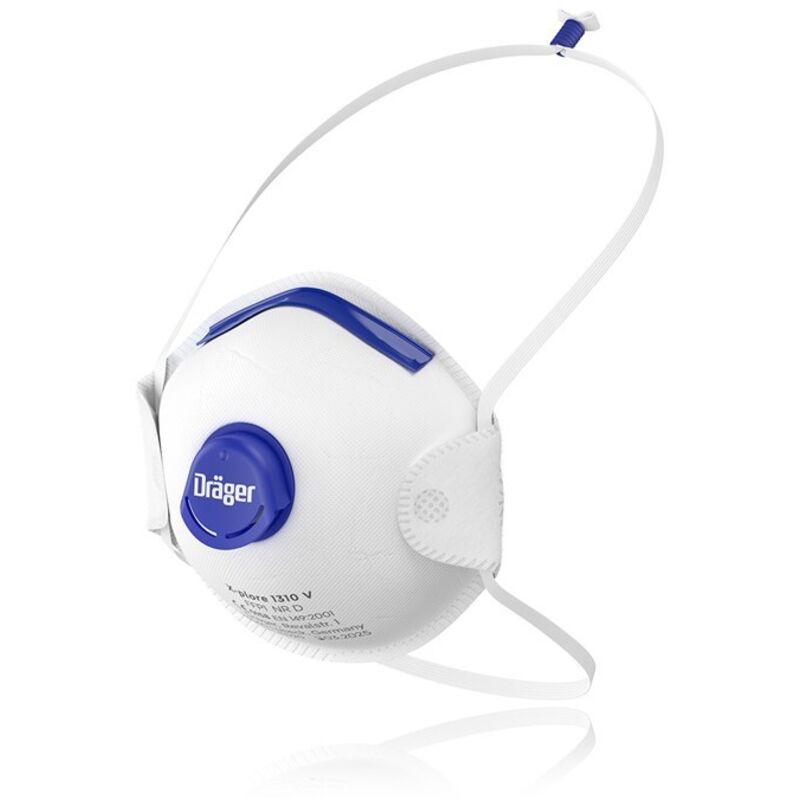 Dräger X-plore 1310 V Lot de 10 masques de protection respiratoire antiparticules jetable FFP1 NR D Filtration haute performance et confort
