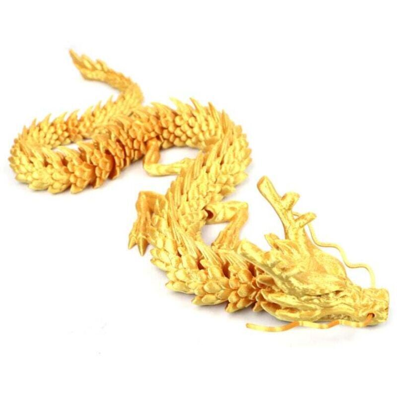 Dragon articulé en cristal imprimé 3D de 45 cm – jouet anti-stress et décoration intérieure Ortviai