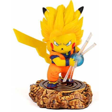 Dragon Ball Super Saiyan, Super Three Sun Wukong COS Hand Model Boxed Ornaments Collection Birthday Gifts PVC