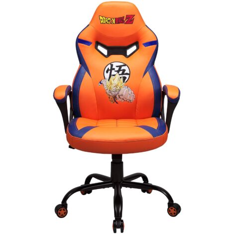Dragon Ball Z - Sedia da gaming Junior/Poltrona da ufficio ergonomica nero e oro con licenza ufficiale