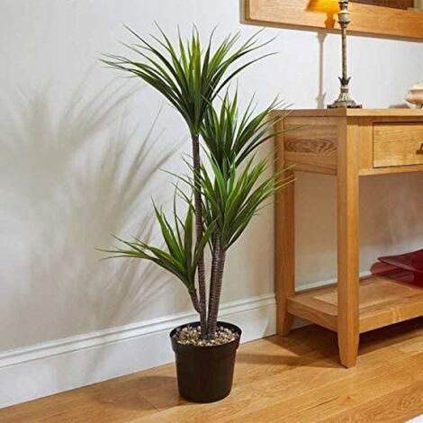 Dragon Tree Plant Faux Realistic House Plants Ornamental Potted Plant Indoor Low Maintenance
