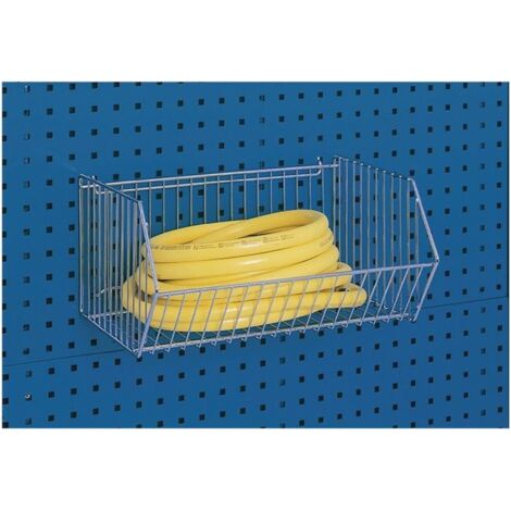 Drahtkorb B473xT303xH220 mm Eisen verchromt passend für Lochplatten
