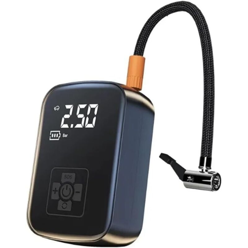 Image of Drahtlose Auto-Luftpumpe, Luftkompressor, Reifendruckerkennung, für Fahrrad, Motorrad