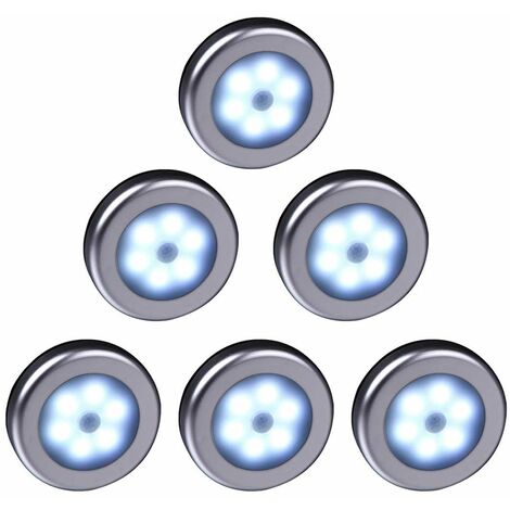 Drahtlose LED-Lampe mit Bewegungssensor für Schlafzimmerkorridor (weißes Licht)6St