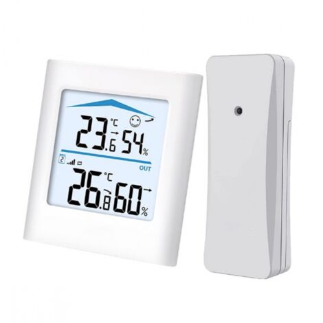 Drahtlose Wetterstation mit Außensensor, digitalem Thermometer und Hygrometer zur Temperaturmessung