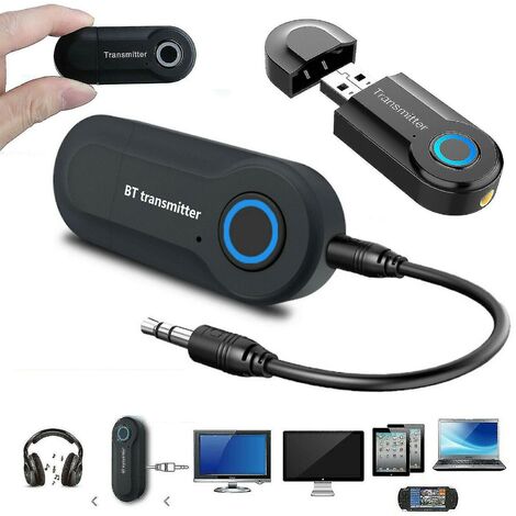 MAEREX Bluetooth-Adapter zu 3,5-mm-Klinke, Mini bluetooth Adapter Audio  Transmitter für Laptop,PC, TV, MP3