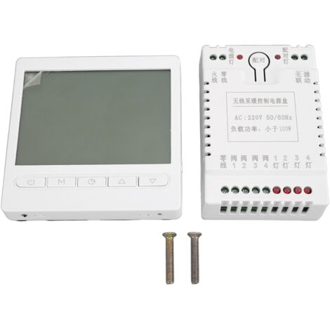 Drahtloses LCD-Thermostat-Temperaturreglerfeld 220V RF Smart-Heim-Klimaanlagenregler für Ventilatoren, Gewächshäuser, Tierhandlungen.