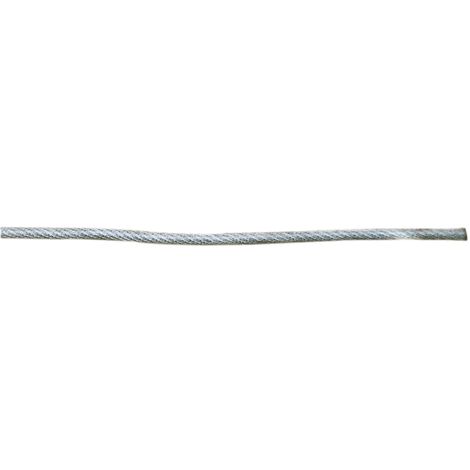 Ruck-Zuck Stahlseil PVC-umm Ring 20m 4//5mm