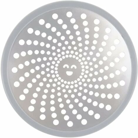 Drain Attrape Cheveux Filtre de Vidange Douche Bouchons de vidange en Acier Inoxydable de 11,3 cm Grille Douche Anti Cheveux pour Salle de Bain Cuisine Baignoire - Argent