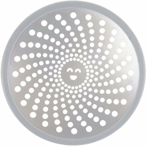Drain Attrape Cheveux Filtre de Vidange Douche Bouchons de vidange en Acier Inoxydable de 11,3 cm Grille Douche Anti Cheveux pour Salle de Bain Cuisine Baignoire - Argent-LIAIKI
