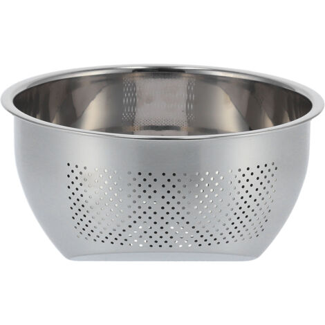 Drain Basket Stainless Steel Rice Sieve Thickened Vegetable Washing Drainer Kitchen Household Rice BasketS‑22.5CM