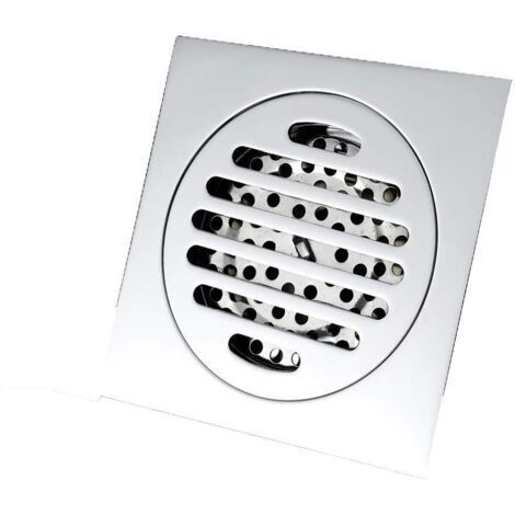 Drain carré de plancher, drain de plancher à l'épreuve des odeurs, étanche à l'épreuve des insectes et retour à l'eau grande débit de plancher, 10,5 10,5 cm