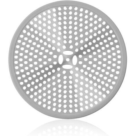 Drain de Douch, Filtre pour Bonde de Baignoire en Acier Inoxydable Douche Drain Attrape-Cheveux, Filtre a Cheveux Grille Douche Anti Cheveux Couverture de Drain Filtre à Évier, 11 cm