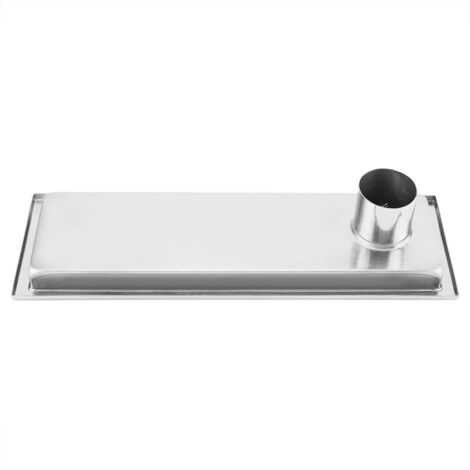 Drain de douche rectangulaire en acier inoxydable à grand débit (évacuation latérale)