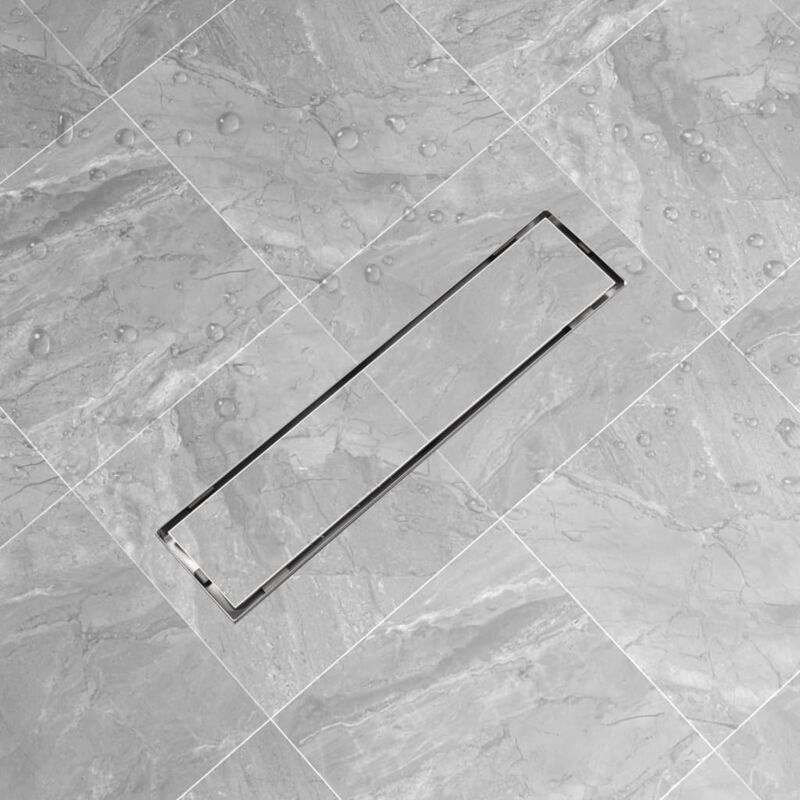 Vidaxl - Drain de douche linéaire 530 x 140 mm Acier inoxydable