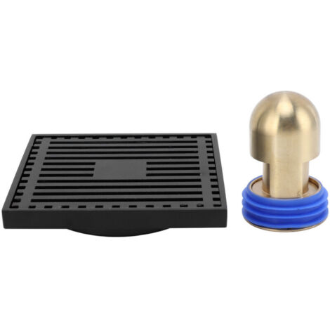 Drain de sol Antique de haute qualité avec filtre, pour salle de bains, cuisine, balcon, noir (type eau profonde)