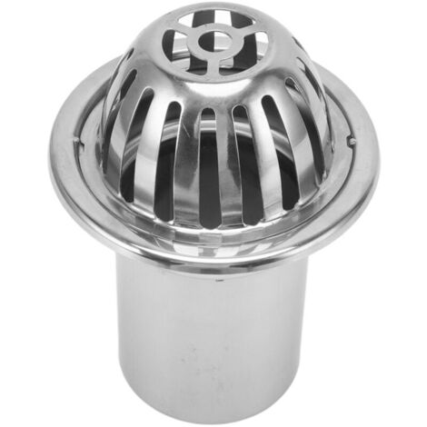 Drain de sol en acier inoxydable, seau de pluie extérieur pour balcon, raccords de vidange ronds de 4 pouces, Non obstruant