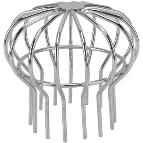 Drain de Toit Extérieur, Fond Rond en Maille avec Couvercle Rond, Résistant à la Rouille, Résistant aux éclaboussures pour Le Pont (50)