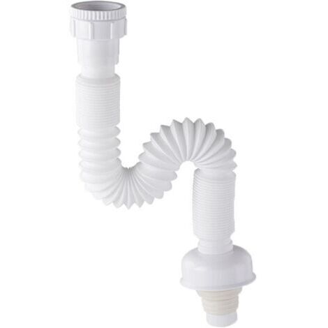 Drain d'évier de cuisine flexible G1-1/4 Drain d'évier de salle de bain réglable Drain d'évier télescopique universel Convient pour évier simple, évier double et évier multiple de cuisine à domicile