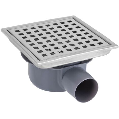 Drain en acier inoxydable pour sol, drainage de sol, drainage de douche, caniveau, drain de sol en acier inoxydable 5,9 x 5,9 pouces