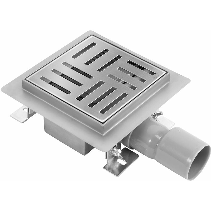 REA - drain linéaire cross 150X150 nickel brush