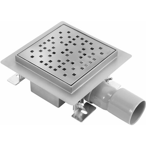 DRAIN LINÉAIRE REA DOTS 150X150 NICKEL BRUSH
