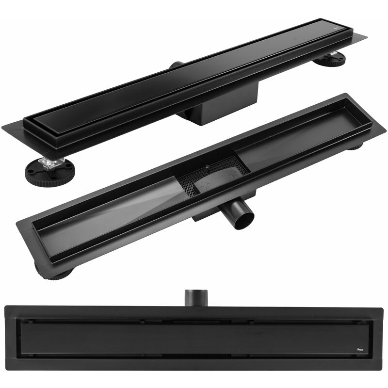 REA - drain linéaire neox black matt 70