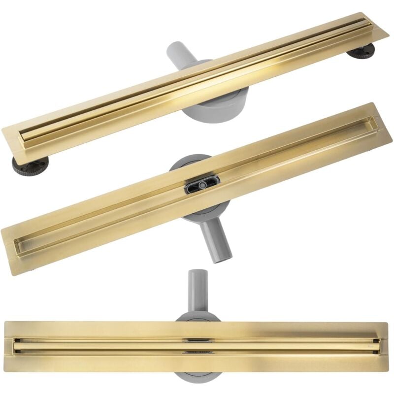 Drain linéaire REA neox slim pro brush gold 100