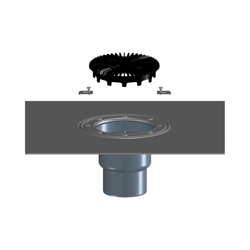 Drain pour balcon et terrasse DN75/110 vertical avec gaine bitumée