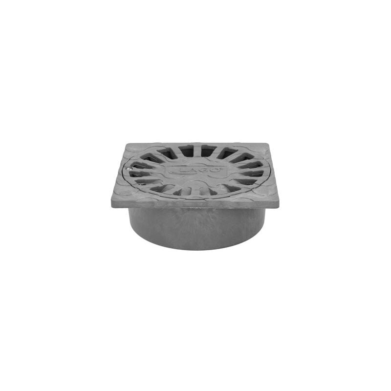 Abrisa - Drain Siphonique pvc 25x25 cm. Sortie ø 90/110 mm. drain, drain, évier, égout,
