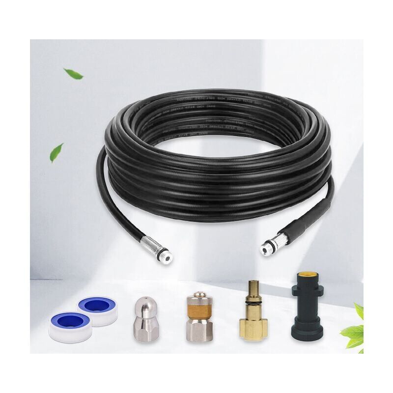 Gabrielle - Drain Unblocker Hose for Kärcher, High Pressure Washer Drain Hose Cleaning Set with Jet Nozzle and Rotating Jet Nozzle for Kärcher K2-K7