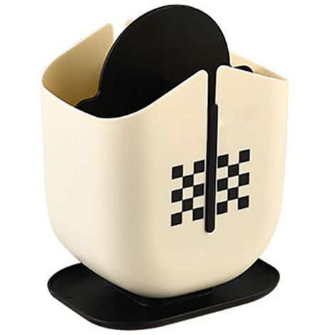 Draining Chopstick Cage Tableware Spoon Forks Storage Drain Box for Kitchen Utensil Black