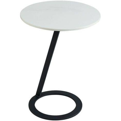 DRAKE - Table d'Appoint Design Plateau Aspect Marbre