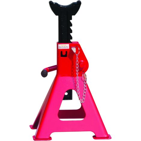 Drakkar Equipement – Chandelles à crémaillère 3T pour levage de véhicules – Hauteur réglable 315 à 430 mm – Capacité 3 tonnes – 15224